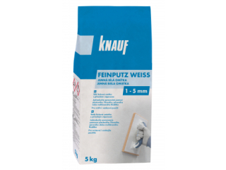 Bílá jemná omítka KnaufFEINPUTZ WEIß 5 kg